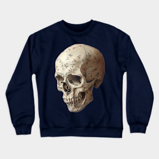 Quilted Skull Crewneck Sweatshirt